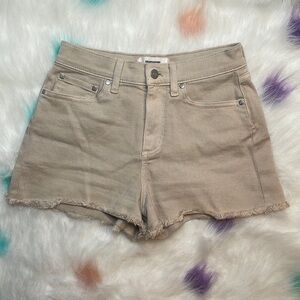 Pink Victoria’s Secret High‎ Rise Tan/Cream Color Jean Shorts
